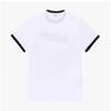 SporTy   Rich DodgerS Ringer Women S T ShirT Wh50 whiTe Dark Navy