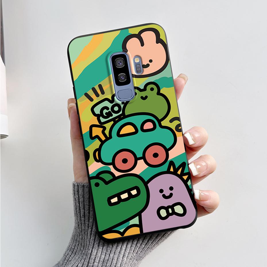 Силиконовая задняя крышка для Coque Samsung Galaxy S9 Plus Милый кролик панда Защитный мягкий чехол для телефона SamsungS9 S9Plus Funda Capas