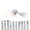 10 шт. / Коробка шлифовальная головка для ногтей из сплава вольфрамовой стали с покрытием, машинка для полировки ногтей