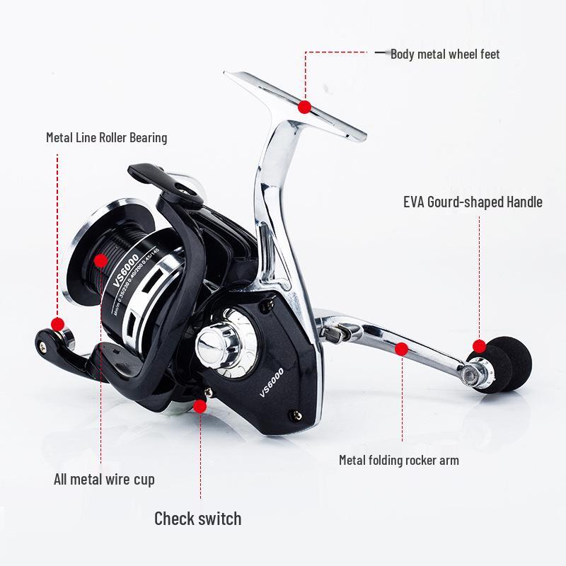 Металлическая ножка спиннинговой катушки с EV рокером для морской и скальной рыбалки, дальний заброс приманки, микро рыболовная катушка.