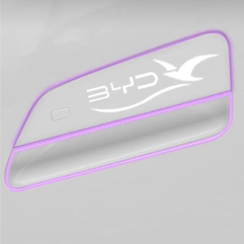 Наклейка на углубление дверной ручки автомобиля для BYD Seagull, прозрачная наклейка для защиты ручки двери, пленка для поверхности краски, антицарапины, автоаксессуары