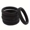 100/200pcs Black Large Hair Tie Rubber Bands Do Not Hurt Hair Good Elasticity Plush Hair Ring Hair Tie Head Rope Hair Accessories