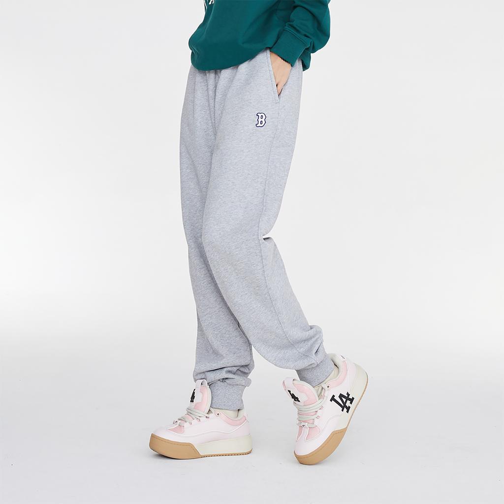 MLB Knitted Sweatpants Unisex Light Heather Gray 3APTB0134-43MGS