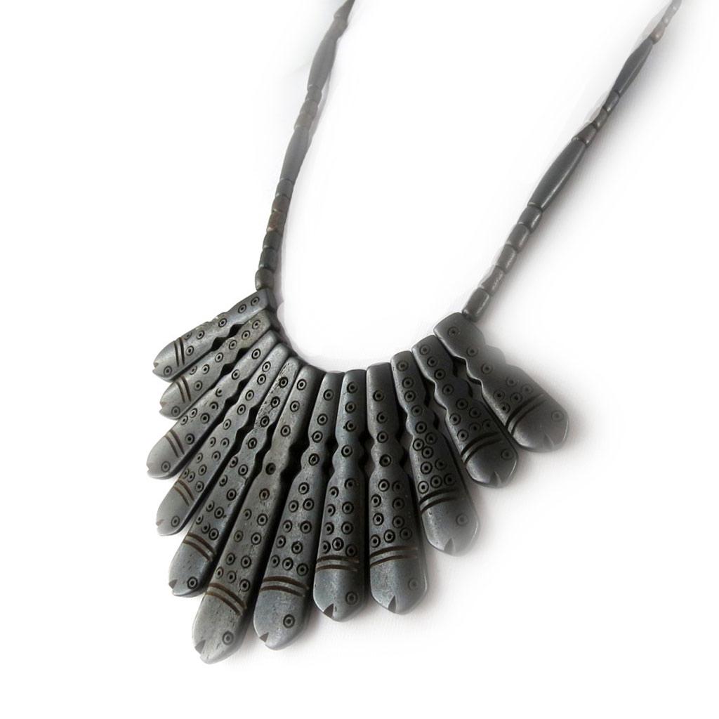 Les Trésors De Lily [B8561] - Brown 'Cleopatra' Necklace