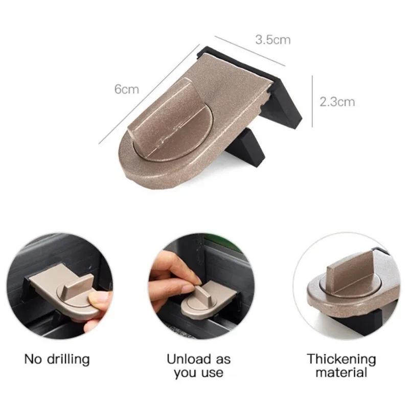 Перевод Раздвижные оконные замки Защита безопасности Ограничитель окон Замок для шкафа Дверной замок Оконный стопор Высококачественная фурнитура для дома