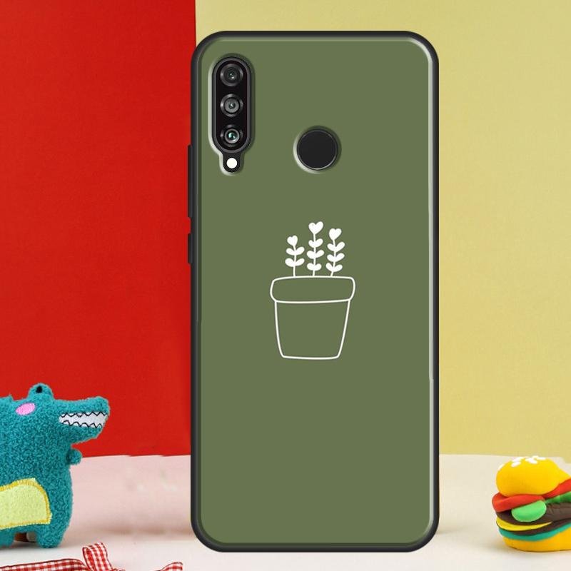 Зеленая эстетика Для Huawei Nova 12s 12i 11i 8i 9 10 SE Y91 Y90 Y60 Y70 Y72 Y61 P20 P40 P30 Lite P60 Pro Чехол