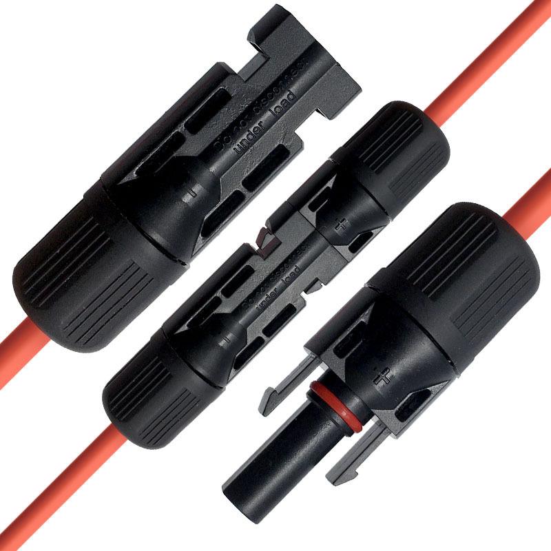 Кабель для солнечной панели 14 AWG 1000/1500 В Разъем PV DC Солнечный кабель Фотоэлектрический провод с удлинительным шнуром «папа-мама»