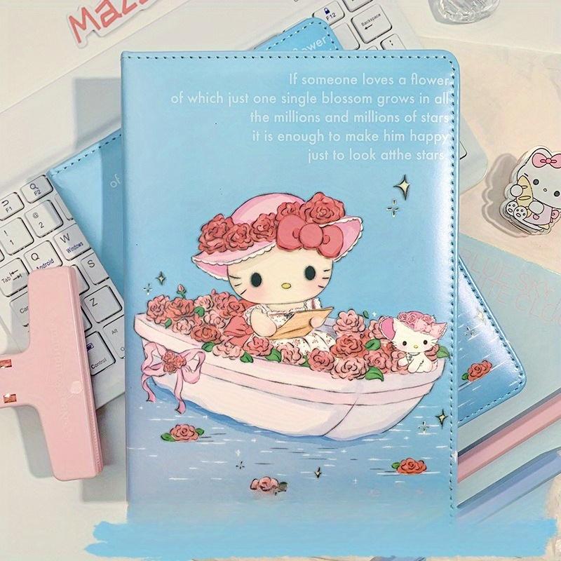 5 шт. Кавайный Sanrio Hello Kitty A5 Цветная Страница Кожаный Блокнот Милая Девочка DIY Ручной Блокнот Дневник Портативный Бумажные Принадлежности для Документов Подарок