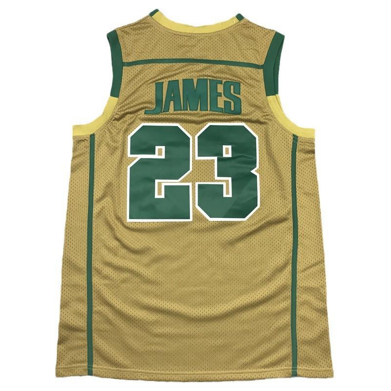 Custom Embroidered Basketball Jersey High School Teams - Yellow Green White Unisex Sportswear