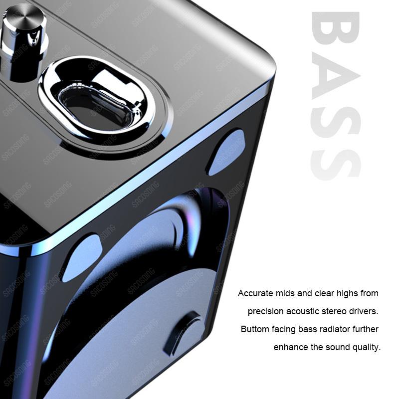 SACCOSDING Computer Speakers Home Theater System Bass Subwoofer Bluetooth Speaker Music Surround For Boombox Desktop Laptop