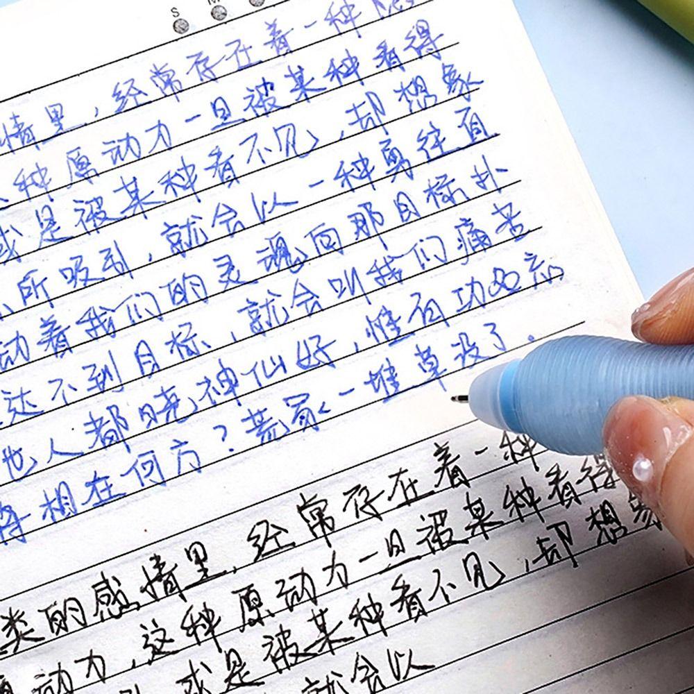 4PCS/Set 0.5mm Blue/Black Ink Erasable Pen Press Type Ballpoint Pen Creative Gel Pen  Student