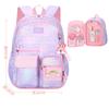 Children School Backpack for Girls Cute Kids School Bags Waterproof Rainbow Schoolbags Children's Gradient Color Backpack Princess Schoolbag