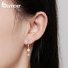BAMOER стерлингового серебра 925 пробы изысканные циркониевые пряжки для ушей серьги с кисточками для женщин ювелирные изделия на день рождения подарок