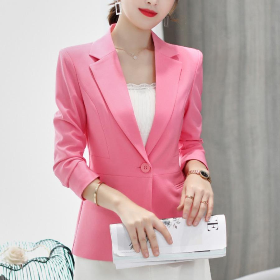 Женский пиджак повседневный осенне-зимний элегантный офисный пиджак костюм черный белый однотонный длинный рукав модный пиджак костюмы дамы