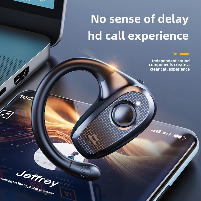 Беспроводная Bluetooth-гарнитура с заушным креплением Z66OWS: Одно ухо, Длительный срок службы батареи, Деловая/Спортивная гарнитура для правого уха