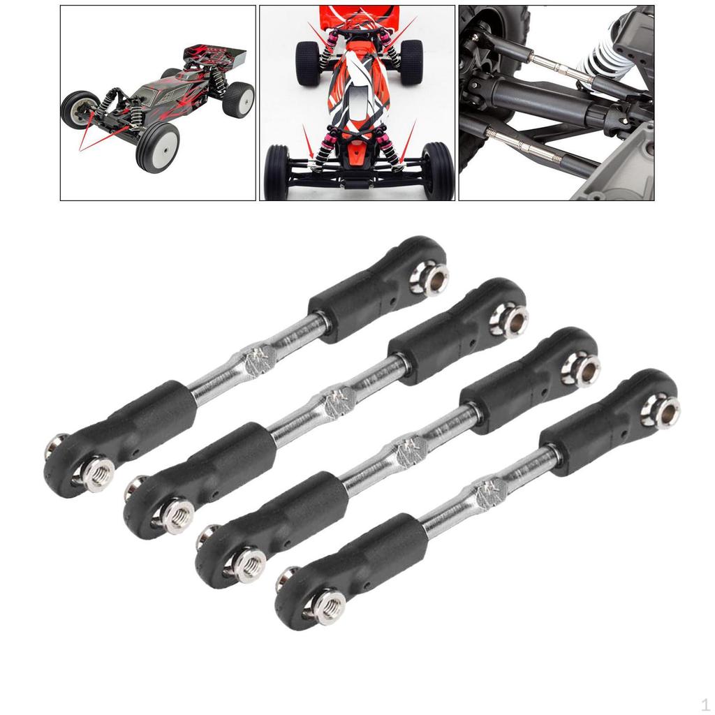 4 / Set Upgraded RC Car Steering Rod Servo age Turnbuckle for ZD HPI 1: 8 Buggy Crawler Parts