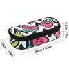 Pencil Case Zip Around Closure Spacious Storage 300D Polyester with Mesh Pocket Removable Divider and Pen Slots for Boys Girls