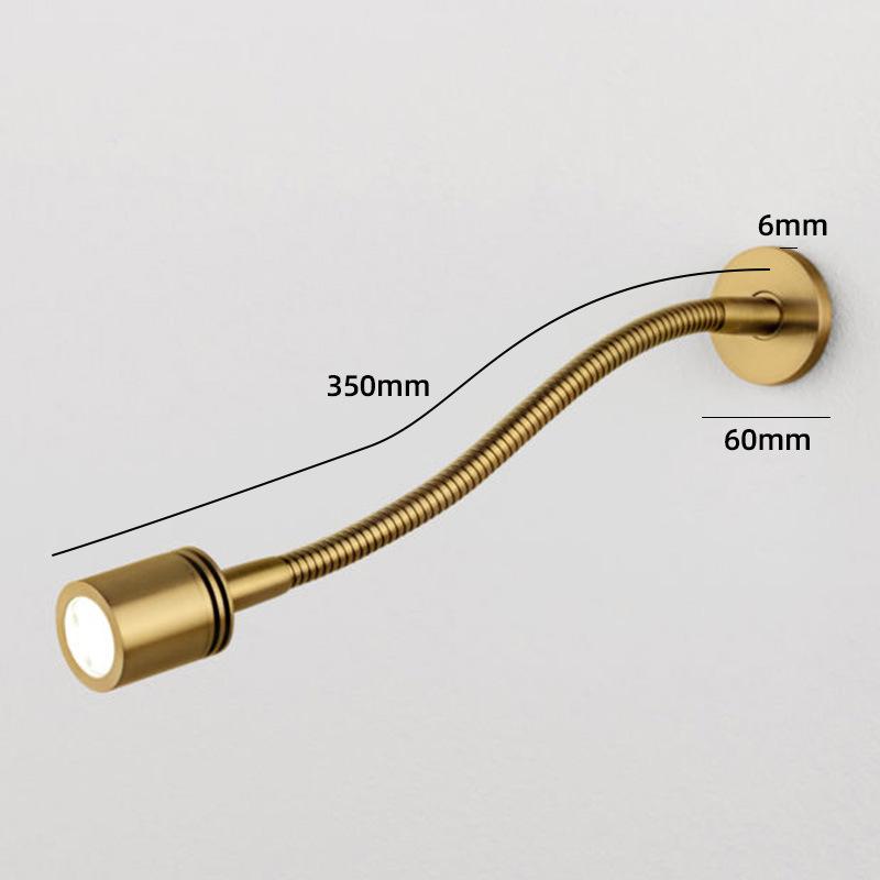 Светодиодный гибкий настенный светильник для чтения на гибкой ножке, современный настенный светильник для спальни, прикроватный светильник, точечные светильники для инженерного кабинета отеля