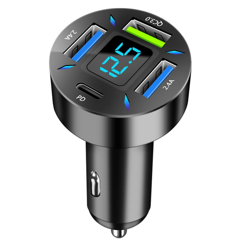 Автомобильное зарядное устройство USB Type C, 66 Вт, адаптер для быстрой зарядки автомобильного телефона для Iphone 13, 12, Xiaomi, Huawei, Samsung S21, S22, быстрая зарядка 3,0