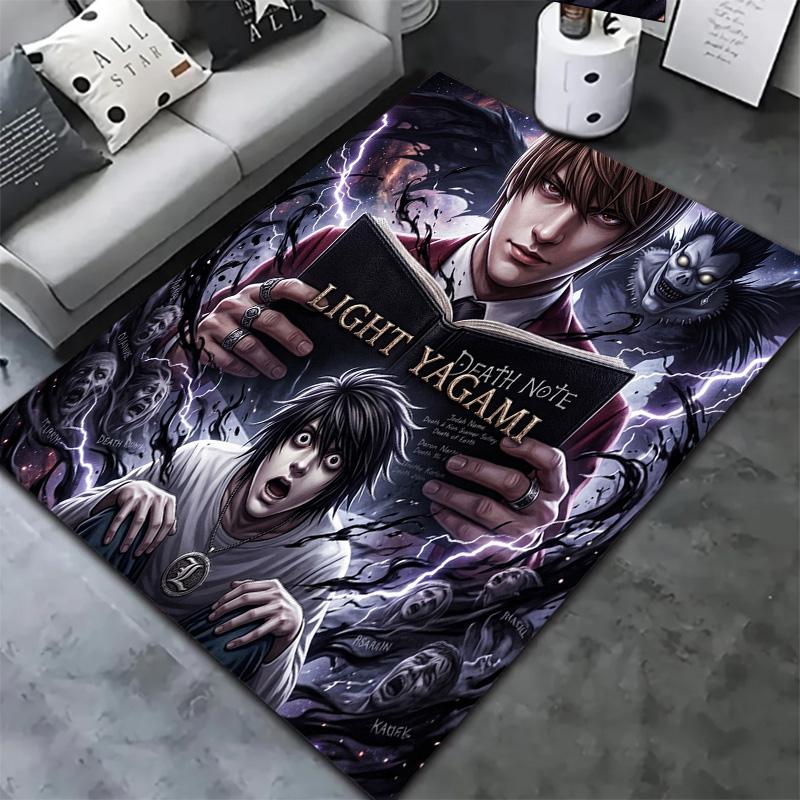 Death Note Carpet Rug For Living Room Bedroom Home Sofa Decoration Kids Play Nonslip Floor Mat