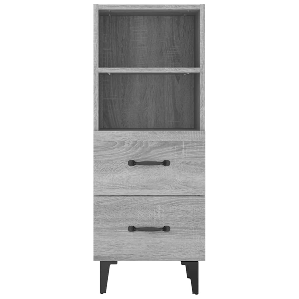 Sideboard Gray Sonoma 34.5 x 34 x 90 cm Engineered Wood
