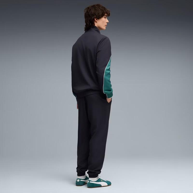 Puma Мужской влагоотводящий спортивный костюм с цветными блоками 694079