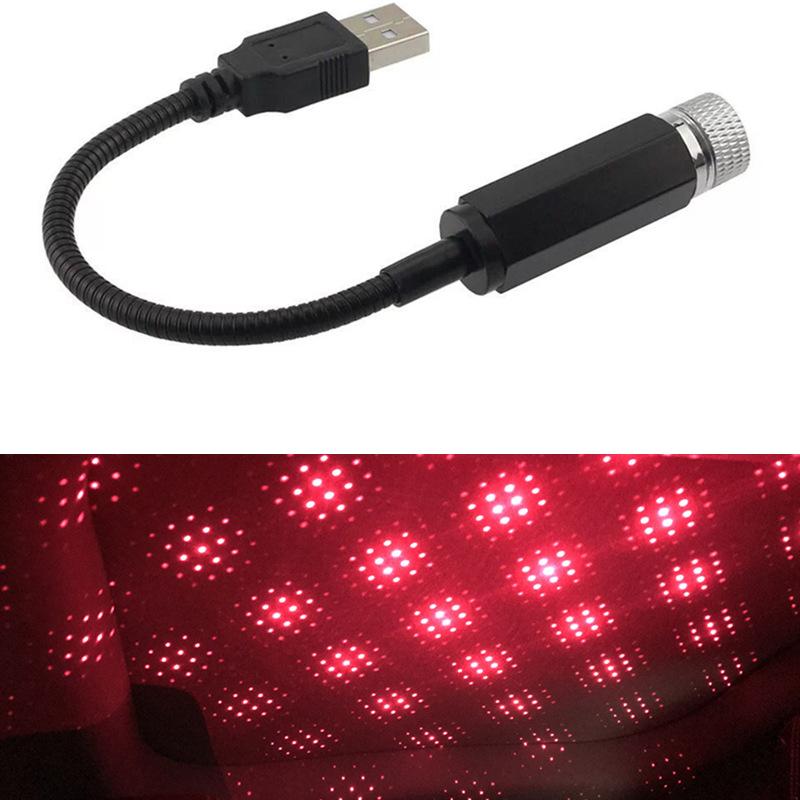 USB Автомобильный Проектор Светодиодный Проектор Звездного Неба Романтические Автомобильные Аксессуары Декоративный Интерьер Автомобиля Потолочный Звездный Свет