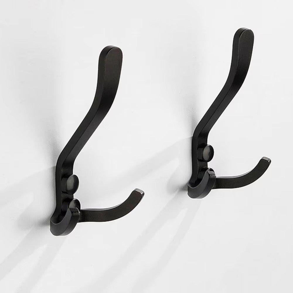 Waterproof Hanging Key Holder Black Golden Silver Coat Rack Door Hanger Robe Hook  Kitchen