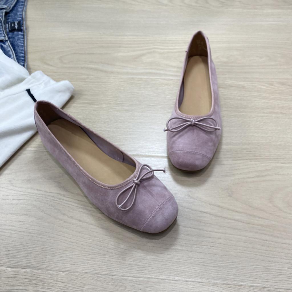 European Bow Shallow Mouth Single Shoes Women's 2025 Spring New Flat Grandma Shoes with Skirts Evening Shoes Tide