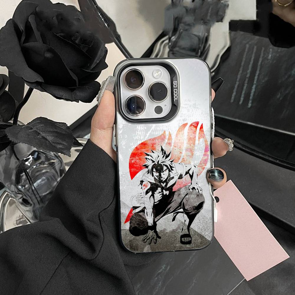 ЧЕХОЛ ДЛЯ ТЕЛЕФОНА ANIME A-FAIRY TAIL Для iPhone 17,16,15,14,13,12,Pro MAX Черный Матовый Ударопрочный Чехол