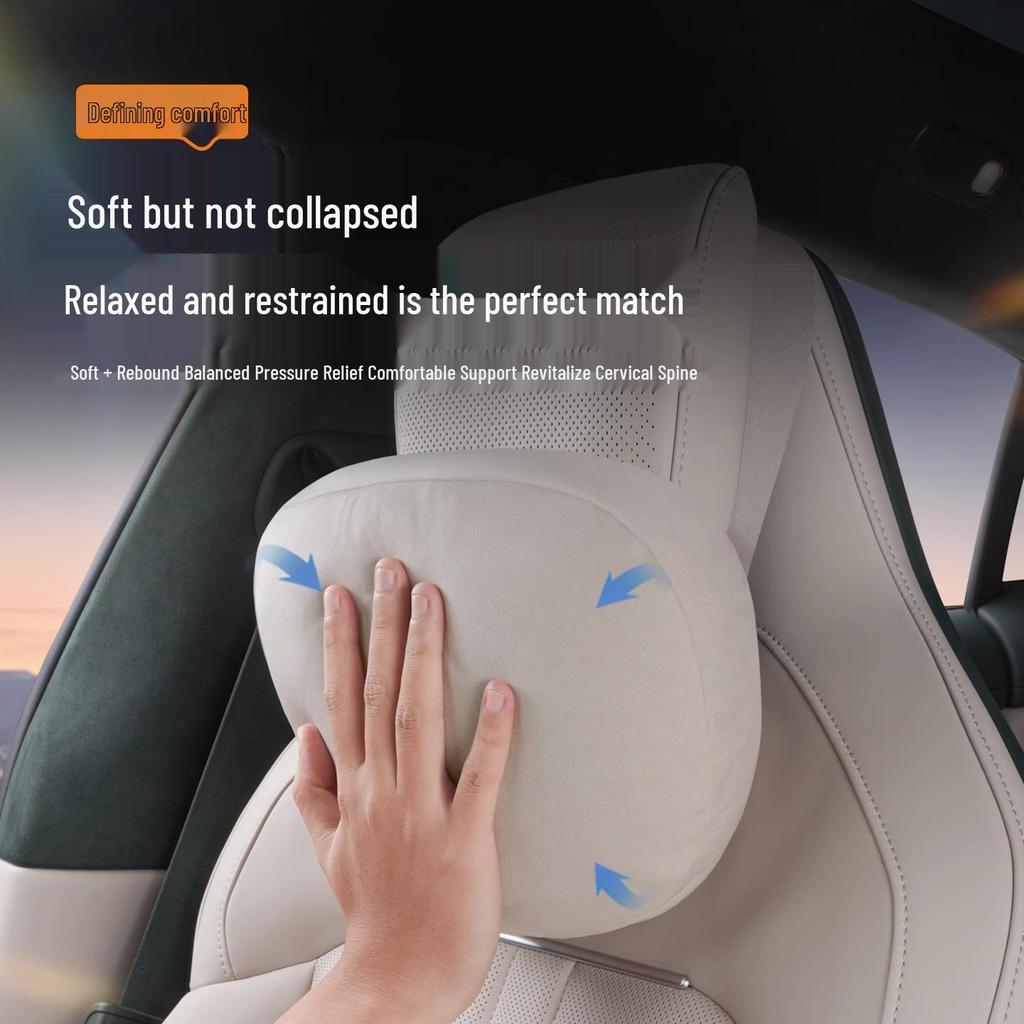 Магнитная подушка для подголовника, шеи и поясницы из кожи для Xiaomi SU7/Ultra/YU7