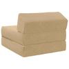 Folding Sofa Bed Green & Grey 60 x 70 x 41 cm Fabric