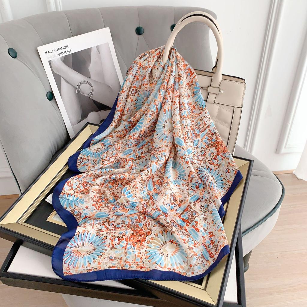 Fashion Handkerchief Neck Scarves Women 70x70cm Small Shawls and Wraps Hijab Scarfs