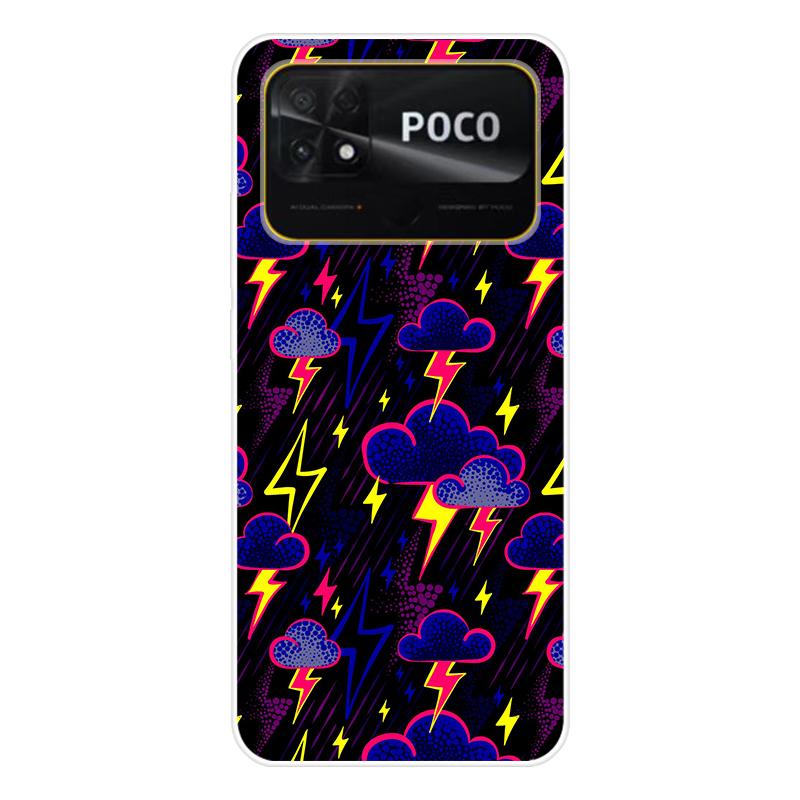 Для Xiaomi Poco C40 C 40 Чехол Мягкая силиконовая задняя крышка Мультяшный чехол для телефона Разнообразие