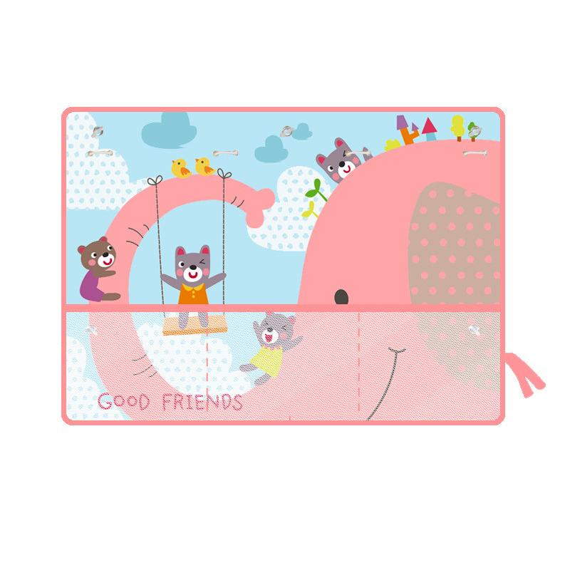 Прекрасный автомобильный занавес с сетчатым карманом для хранения для детского окна, солнцезащитный козырек, детский солнцезащитный крем, термоизоляционная защита