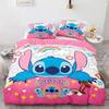 Home Textile Bed Three-Piece Polka Dot Cartoon Digital Printing Quilt Pillowcase Bed