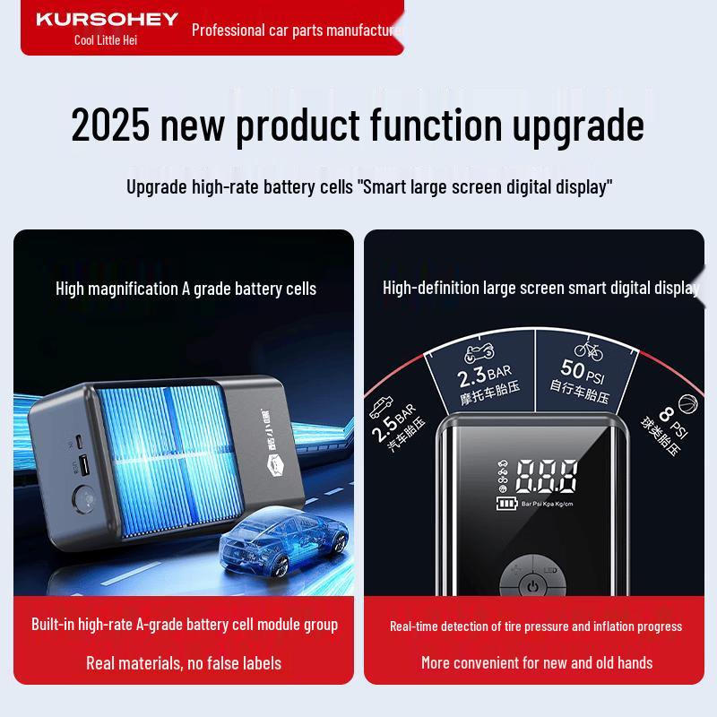 KURSOHEY Car Emergency Jump Starter Power Bank
