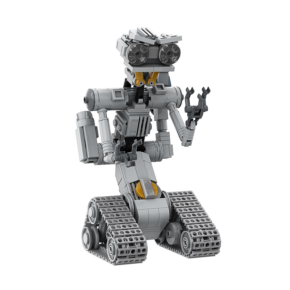 Johnny 5 Robot Short CircuiIt Building Toy Set Short Open Circuit Track Robot Figures Model Building Blocks Toys 313 Pieces