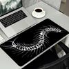 Dragon Skeleton Pattern Extended Mouse Pad Non Slip Rubber Desk Mat For Gaming Laptop Keyboard And Home Office Desktop Decor