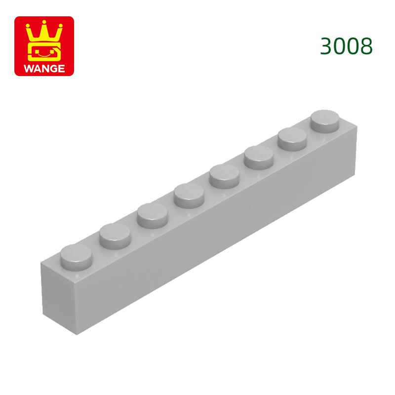 Нетоксичный 33 шт./лот 3008 1x8 Строительный блок с высоким отверстием Moc Базовые классические детали Кирпичные аксессуары Совместимы с DIY Детские игрушки Подарочная коробка