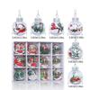 6cm 12 packs can be mixed in the store 6cm 12 transparent Christmas ball gift box 6cm/8cm 12 plastic hollow balls Christmas decorations Christmas