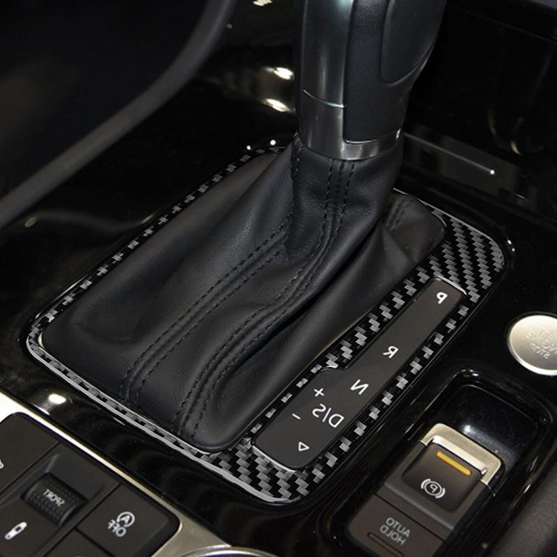 Для VW Touareg 2011-2018 мягкое углеродное волокно панель переключения передач наклейка отделка салона автомобиля аксессуары салон автомобиля