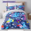 Blue's Clues Pattern Bedding,Quilt Set Quilt Cover Pillowcase Home Birthday Gift (1 * duvet cover + 2 * pillowcase, without core)