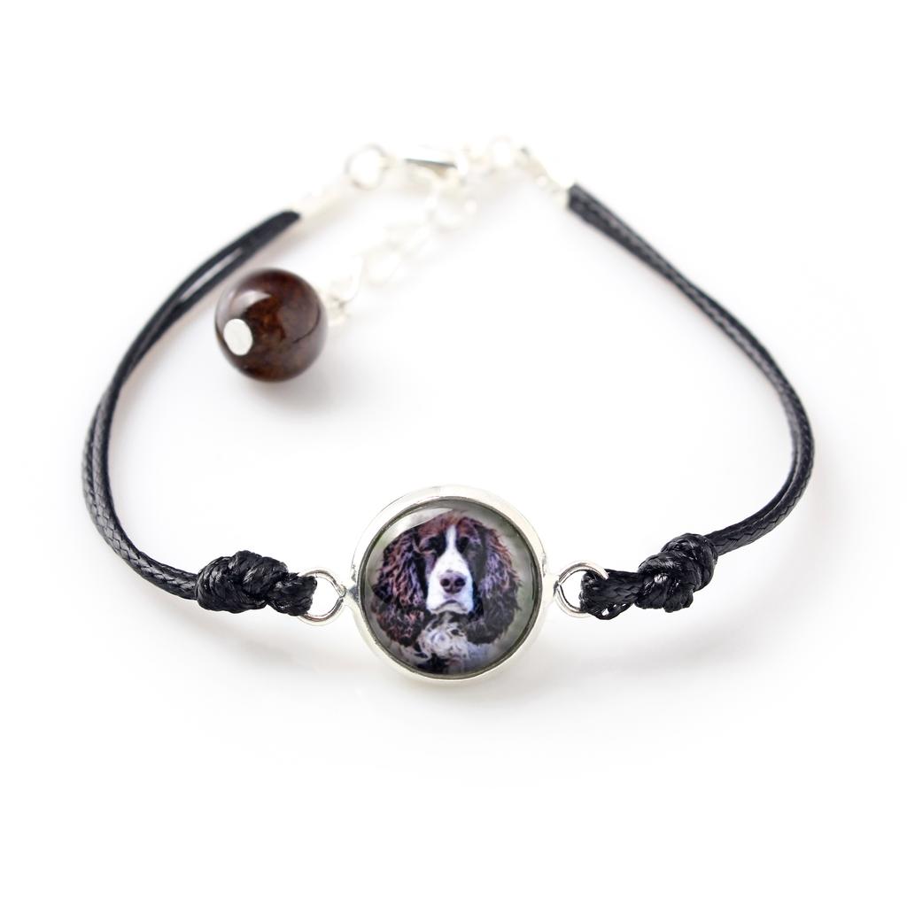 English Springer Spaniel - bracelet with your photo handmade, unique jewelry from the Art-Dog brand