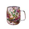 2026 Новый, Двухслойный стакан из высокоборосиликатного стекла с сушеными цветами