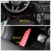 Car Left Foot Rest Pedal Footrest Non-Slip Pad Panel Protection Cover Trim For Jeep Renegade 2015 -  Red Silver Accessories