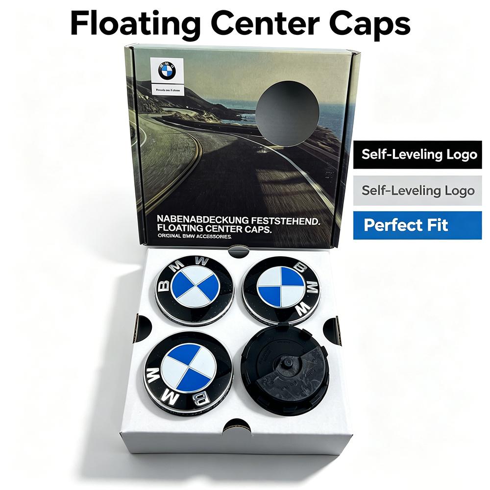 For BMW M 56/68mm Floating Wheel Center Caps For BMW G11 G12 G30 G31 G32 G38 G01 G08 G02 G05 F45 F46 F52 F48 F49 F39 F90 Auto Accessories