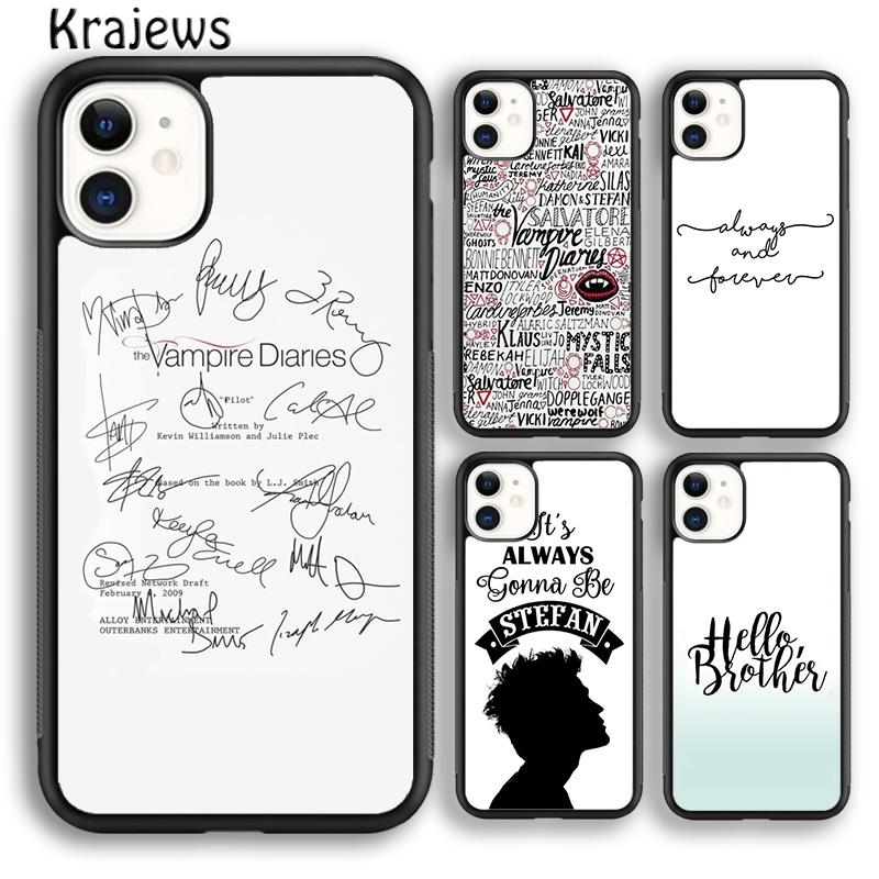 Krajews The Originals Дневники вампира Мягкий чехол для телефона для iPhone 16 15 SE2020 14 6 7 8 plus 11 12 13 pro max coque Fundas