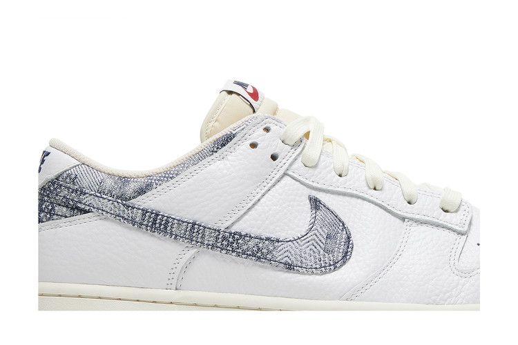 Men's Sneakers Nike Dunk Low New Americana Washed Denim White/Midnight Navy-Gym Red-Sail