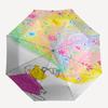 Floral Fantasy Automatic Opening/Closing Umbrella:Portable 3 Fold Design with 8 Bone Iron Frame Perfect for Fans,Travelers,and Daily Us